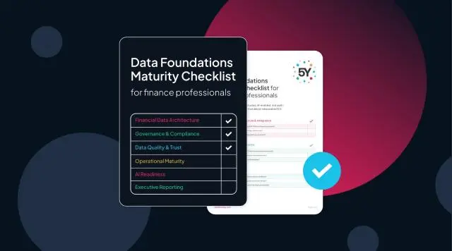 Data Foundations Maturity Checklist for finance professionals